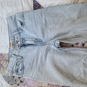 Levi's Light Blue High-Rise Straight Jeans